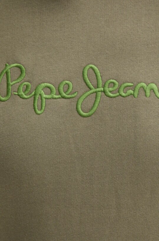 Pepe Jeans pamut melegítőfelső NEW JOE HOODIE PM582716 zöld