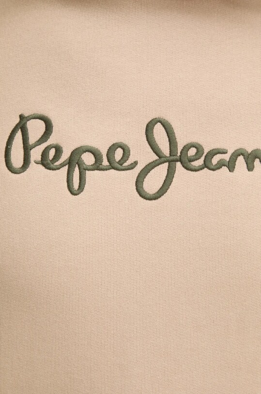 Pepe Jeans hanorac de bumbac NEW JOE HOODIE PM582716 bej