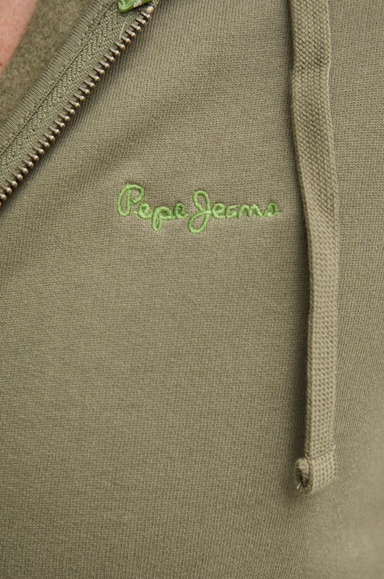 Бавовняна кофта Pepe Jeans NEW JOE ZIP PM582717 зелений