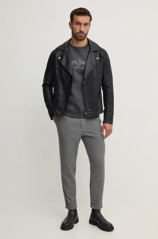 Mikina Pepe Jeans NEW NOUVEL CREW PM582719 sivá AW24