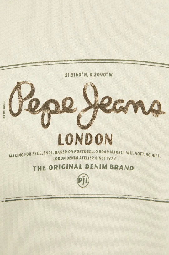 Pepe Jeans hanorac de bumbac SIMON PM582721 bej