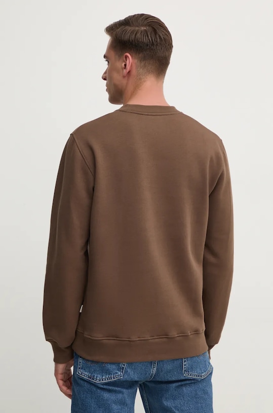 Odzież Pepe Jeans bluza bawełniana AWEST CREW PM582730 brązowy