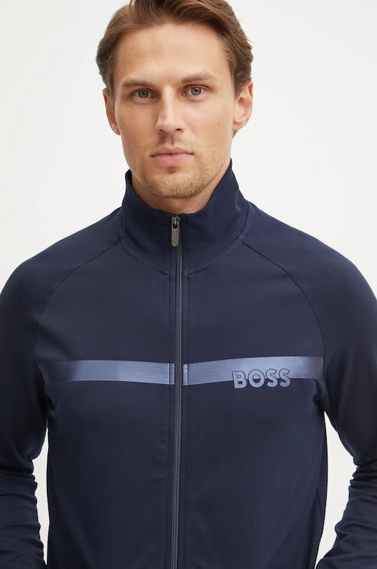 Одяг Бавовняна кофта BOSS 50527453 темно-синій