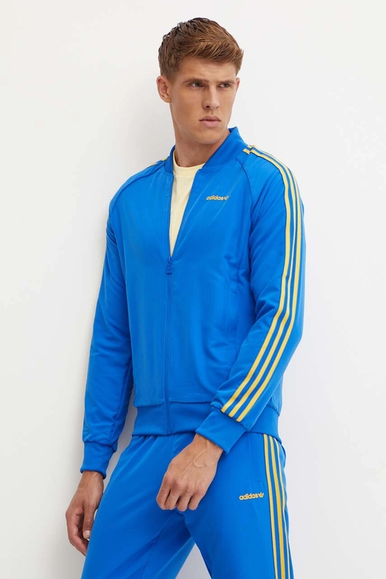 adidas Originals bluza imprimeu albastru IW3235