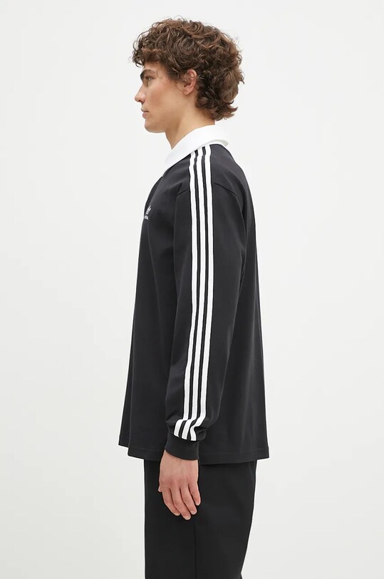 adidas Originals longsleeve din bumbac Adicolor IZ4806 negru AW25