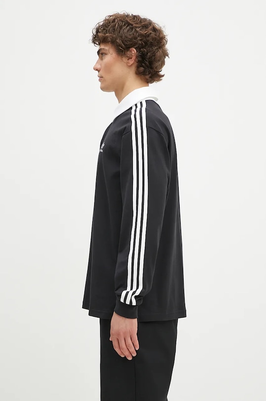 adidas Originals cotton longsleeve top Adicolor IZ4806 black AW25