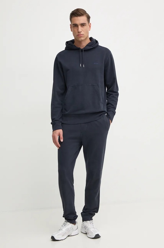 Bavlněná mikina Boss Orange 50523827 námořnická modř AW24