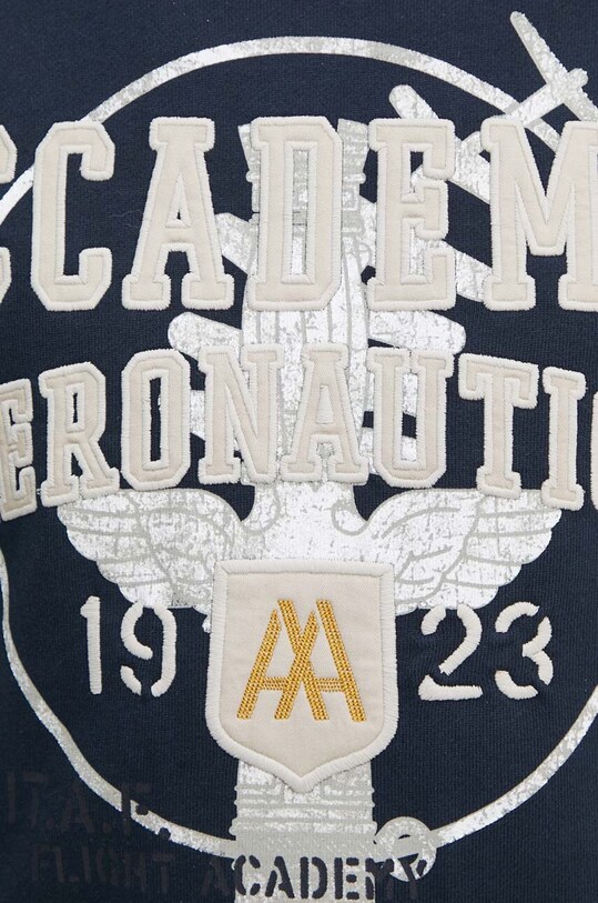Bavlnená mikina Aeronautica Militare FE1928F511 tmavomodrá