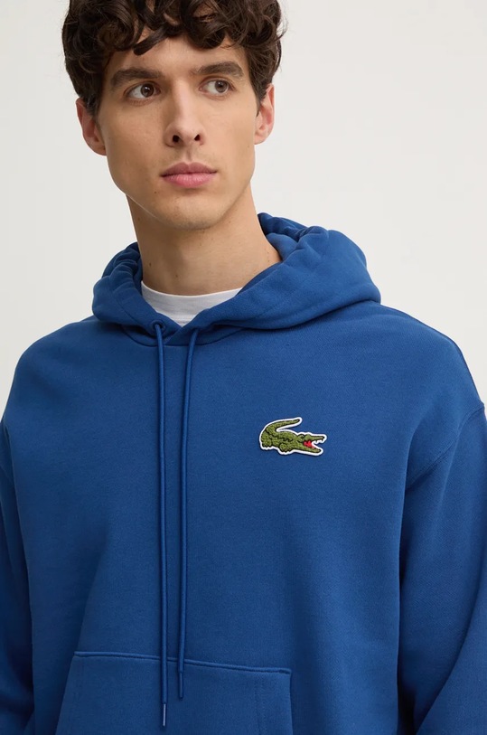 Бавовняна кофта Lacoste блакитний SH2754