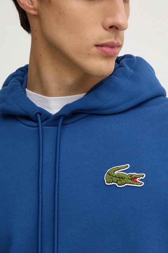 Бавовняна кофта Lacoste SH2754 блакитний
