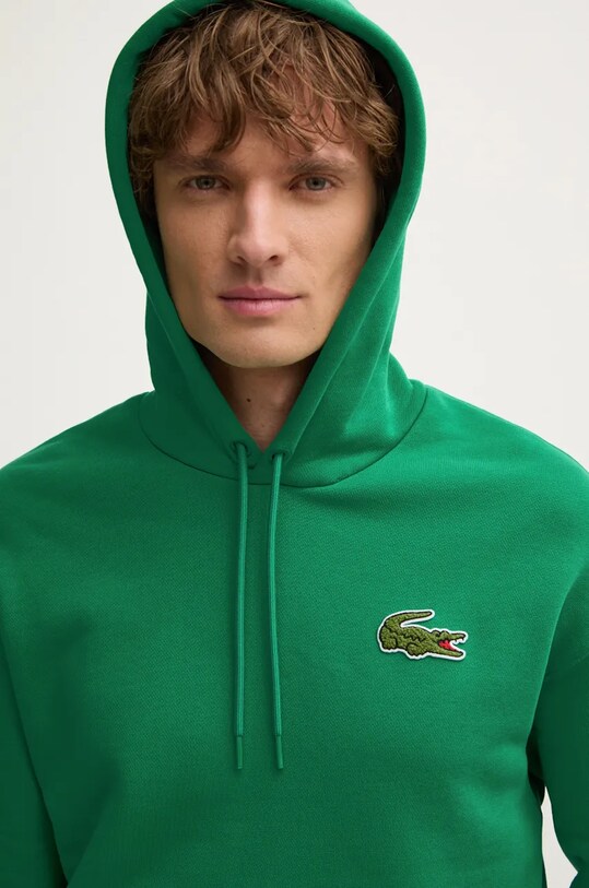 Хлопковая кофта Lacoste зелёный SH2754