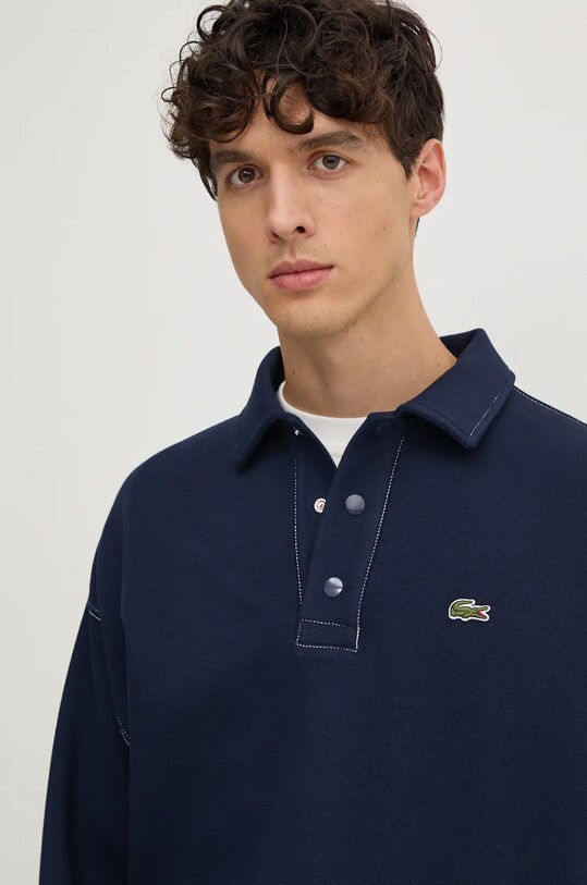 Lacoste bluză SH2821 bleumarin AW24