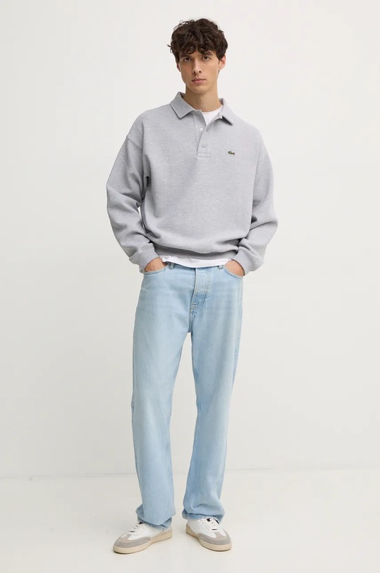 Lacoste sweatshirt SH2821 gray AW24