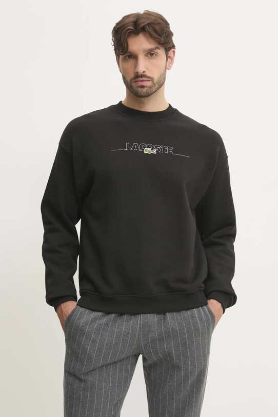 Кофта Lacoste хлопок чёрный SH3878