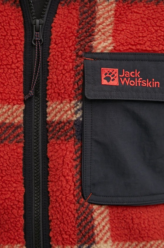 Mikina Jack Wolfskin Felslicht Check A60058 červená