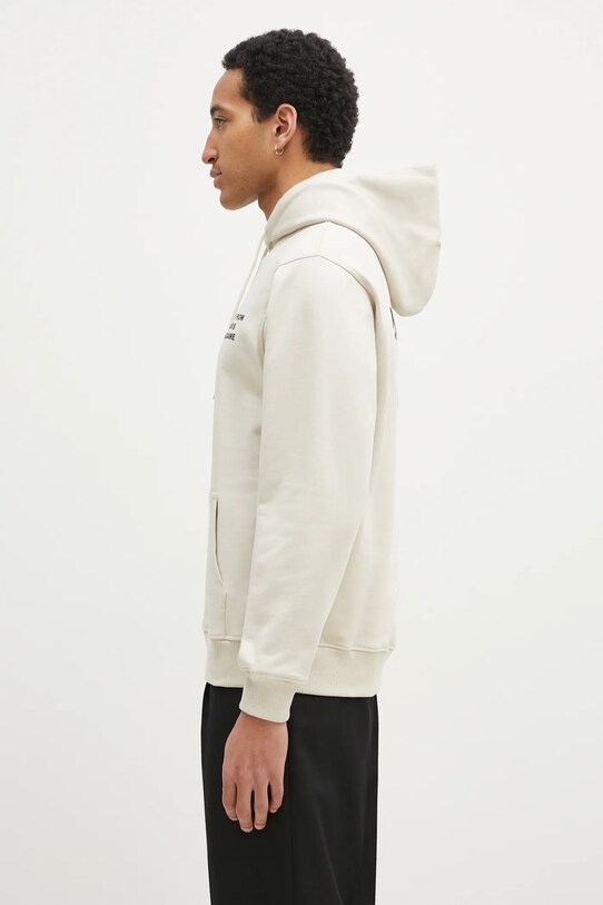 Drôle de Monsieur bluza bawełniana PERM.HO162.CO127.MT beżowy AW24