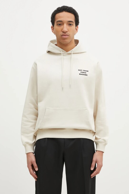 Odzież Drôle de Monsieur bluza bawełniana PERM.HO162.CO127.MT beżowy