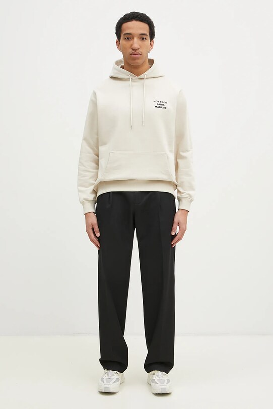 Drôle de Monsieur bluza bawełniana PERM.HO162.CO127.MT beżowy