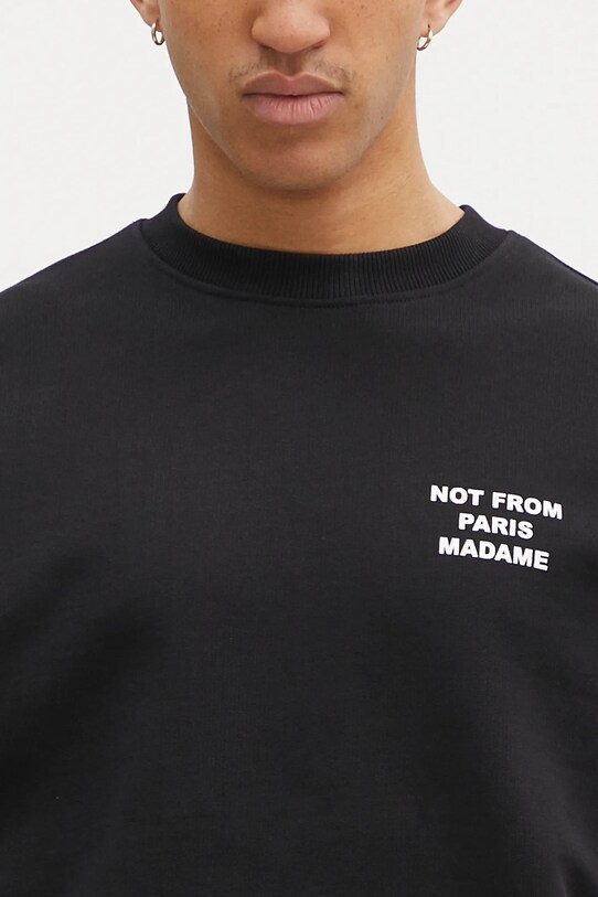 Odjeća Pamučna dukserica Drôle de Monsieur PERM.SW149.CO127.BL crna