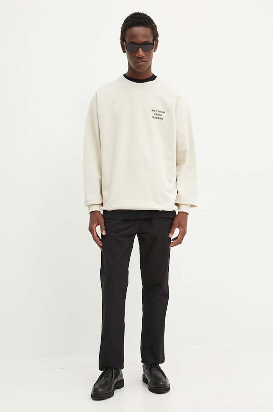 Одяг Бавовняна кофта Drôle de Monsieur PERM.SW149.CO127.MT бежевий