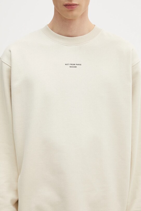 Drôle de Monsieur cotton sweatshirt Le Sweatshirt Slogan Cl beige PERM.SW148.CO127.MT