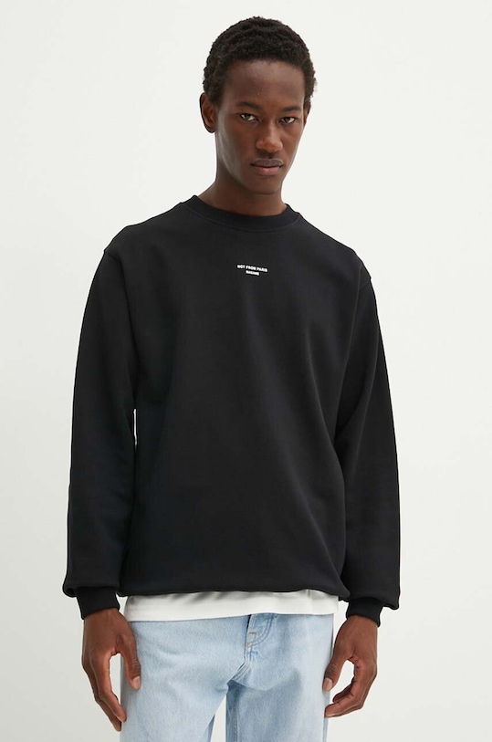 Бавовняна кофта Drôle de Monsieur чорний PERM.SW148.CO127.BL