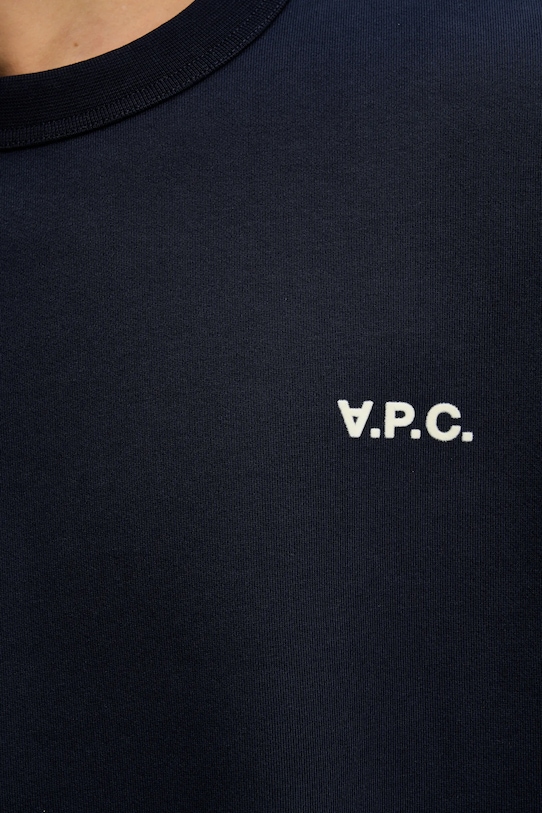 A.P.C. bluza bawełniana Boxy Petit Vpc COHBR.H27916.TIQ granatowy