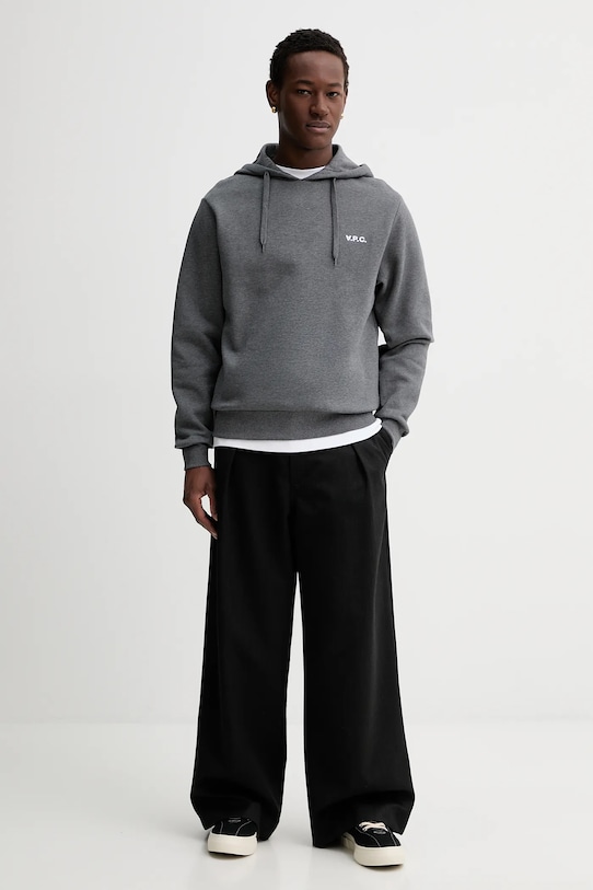 A.P.C. bluza bawełniana Boxy Petit Vpc COHBR.H27917.TPR szary AW24