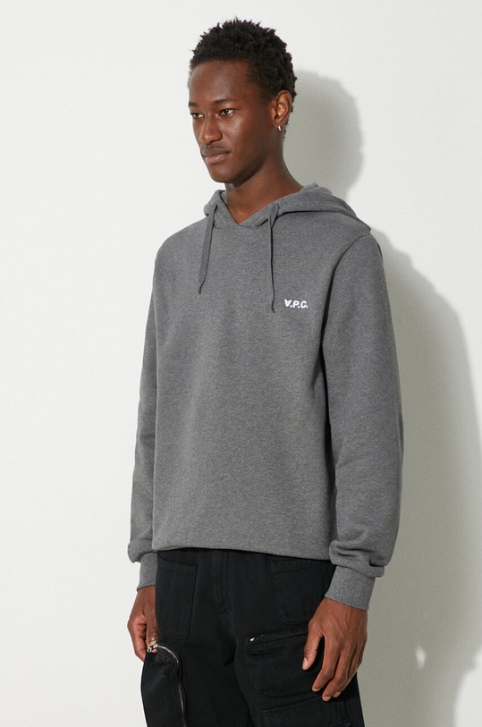 A.P.C. bluza bawełniana Boxy Petit Vpc szary COHBR.H27917.TPR