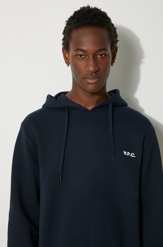 A.P.C. felpa in cotone Boxy Petit Vpc COHBR.H27917.TIQ blu navy