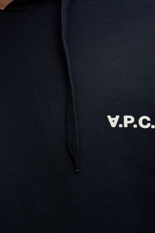 A.P.C. hanorac de bumbac Boxy Petit Vpc COHBR.H27917.TIQ bleumarin