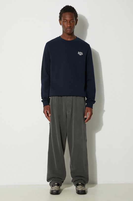 Суичър A.P.C. Standard Rue Madame Gots COHBV.M27913.TIQ тъмносин AW24