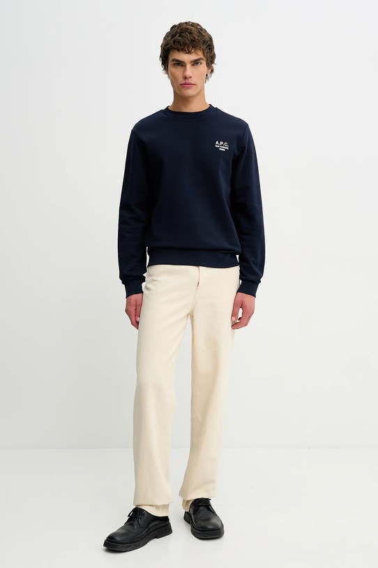 A.P.C. bluza Standard Rue Madame Gots COHBV.M27913.TIQ granatowy AW24