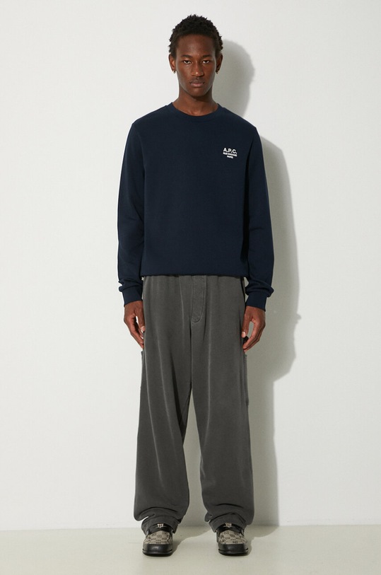 Суичър A.P.C. Standard Rue Madame Gots COHBV.M27913.TIQ тъмносин AW24