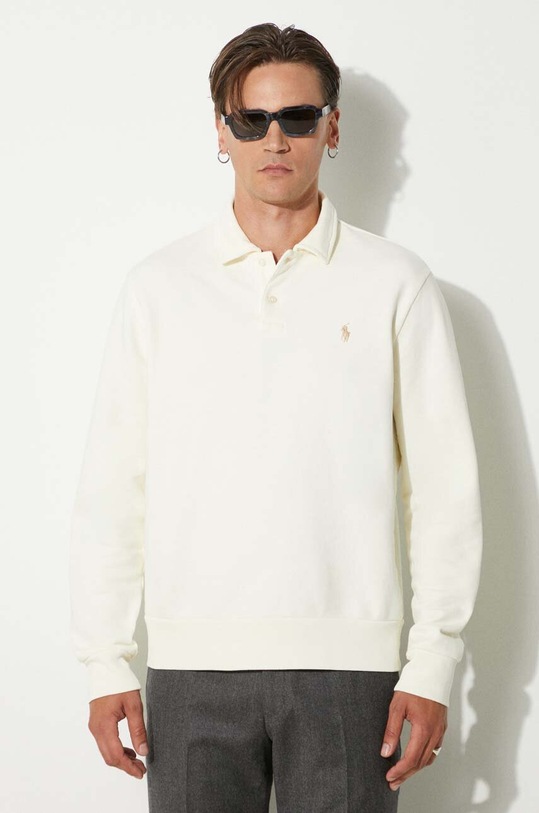 Polo Ralph Lauren sweatshirt Loopback Terry Longsleeve cotton beige 710951755
