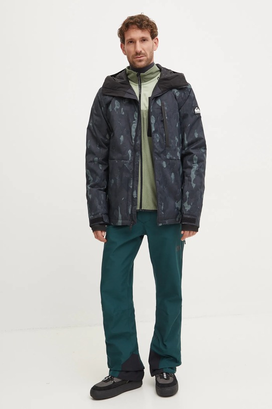 Sportovní mikina Quiksilver Aker Fleece EQYFT04965 zelená AW24