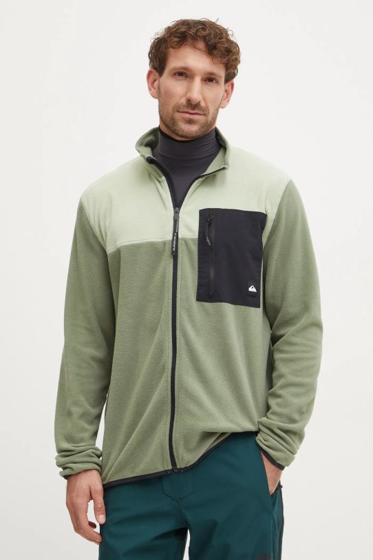 Спортен суичър Quiksilver Aker Fleece без качулка син EQYFT04965