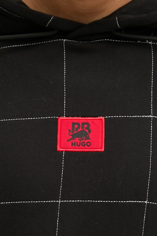 HUGO hanorac de bumbac x RACING BULLS 50530057 negru