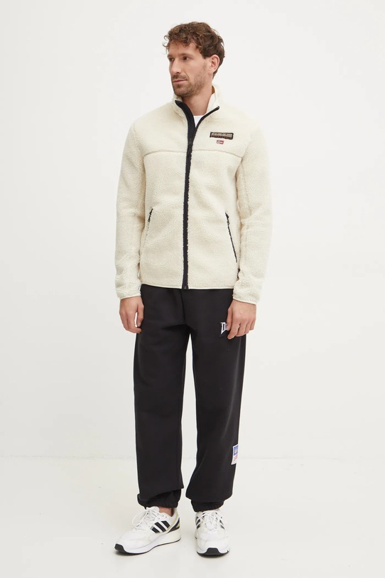 Napapijri hanorac fleece T-Tynik NP0A4IA9N1J1 bej AW24