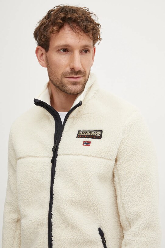 Napapijri hanorac fleece T-Tynik bej NP0A4IA9N1J1