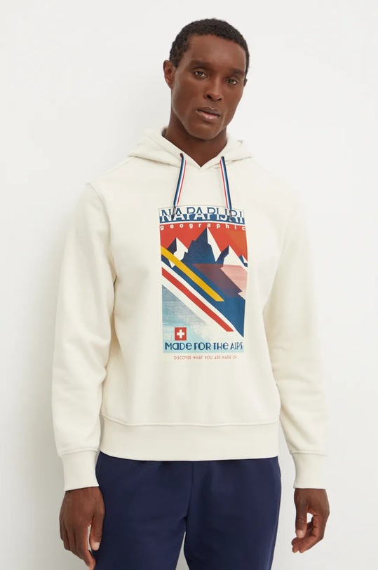 Dukserica Napapijri B-Portalet s kapuljačom bež NP0A4I53N1J1