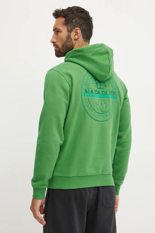 Napapijri sweatshirt B-Kander plain green NP0A4I9TG1T1