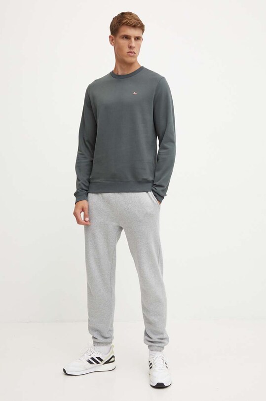 Napapijri bluza Balis Crew NP0A4FQWG1S1 verde AW24