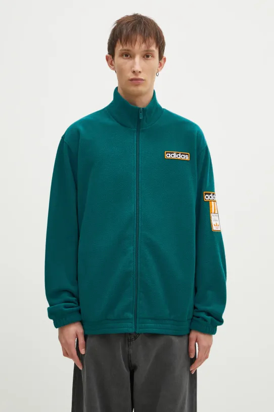 adidas Originals felpa Polarfleece Adibreak Tracktop applique turchese IW5815