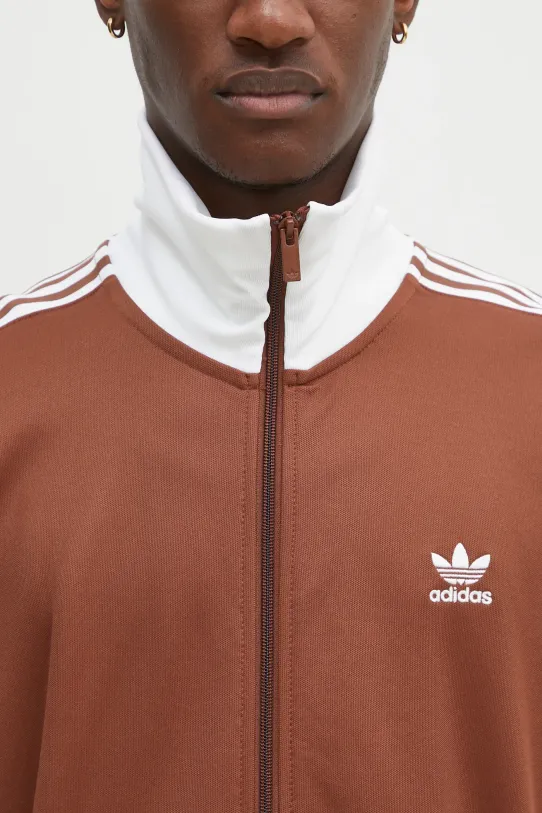 Mikina adidas Originals Beckenbauer Tracktop hnědá IY9879