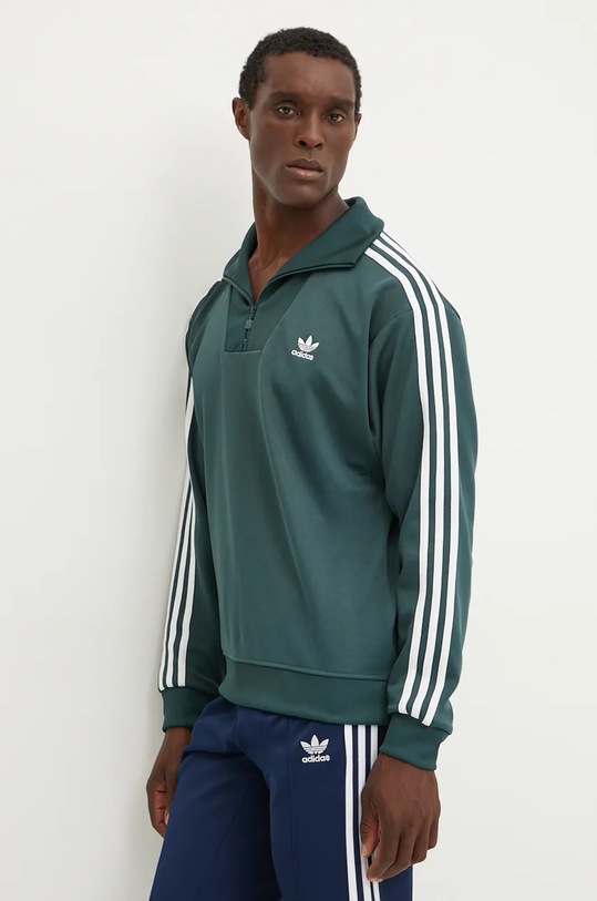adidas Originals bluza Funnelneck Tracktop zielony IZ2502