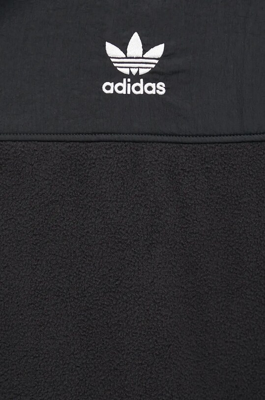 adidas Originals bluza polarowa Fleece Hoodie IZ4802 czarny