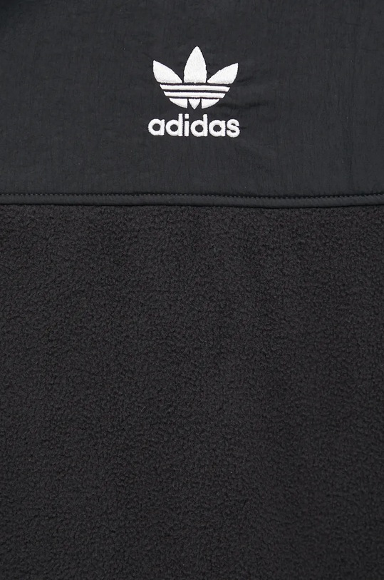 Fleecová mikina adidas Originals Fleece Hoodie IZ4802 černá