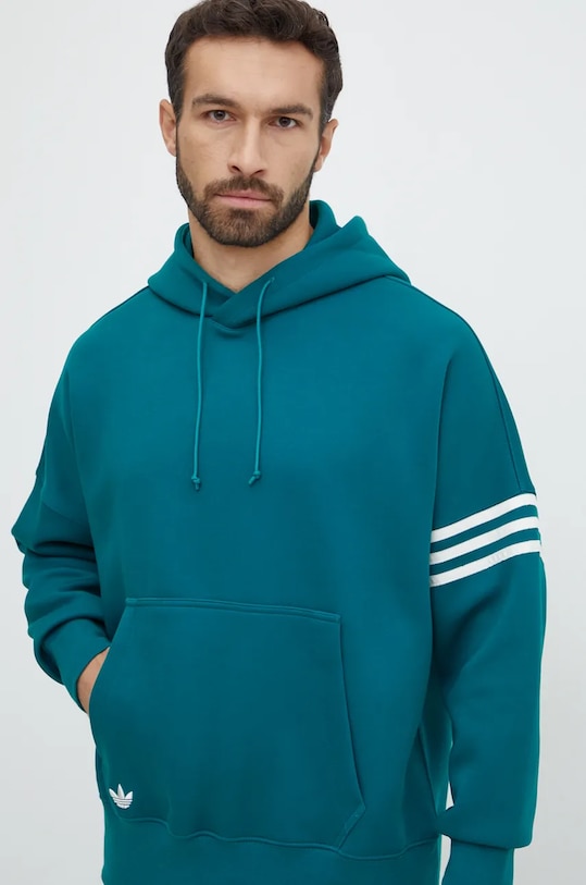 Dukserica adidas Originals Neuclassics C Hoodie zelena JF9140