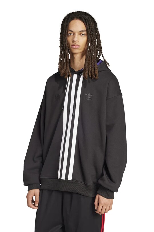 adidas Originals bluza bawełniana Korn Hoodie nadruk czarny JG1337